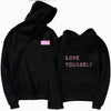 Love Yourself  kpop hoodies Enjoy loving your own kpop ladies hoodie! Bangtan boy with hat sweatshirt Love Yourself Sweatshirt,