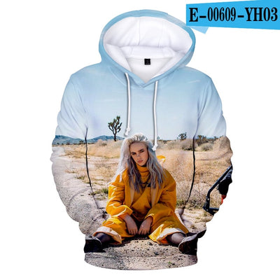 Comfortable Billie Eilish Suitable Billie Eilish 3D Hoodies Children Men women 3D boys girl kids 3D Hooded pullovers Sweatshirts