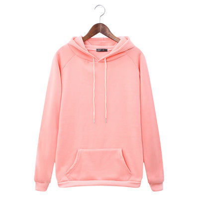 Autumn and winter new casual women's hooded sweatshirt long sleeve yellow female loose hooded women's thick coat hoodies Aird