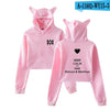 Frdun Tommy Marcus & Martinus Cat Ear Women Sexy Sweatshirt New Hoodies Long Sleeve Fashion Harajuku Kpop Casual Clothes