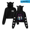 Frdun Tommy Marcus & Martinus Cat Ear Women Sexy Sweatshirt New Hoodies Long Sleeve Fashion Harajuku Kpop Casual Clothes